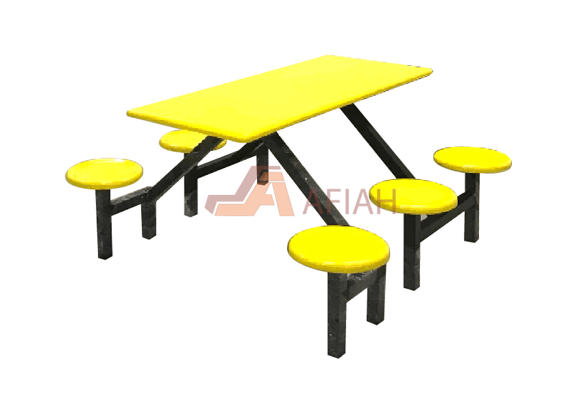 Canteen Table Set, 6 Seater (Model CA14)