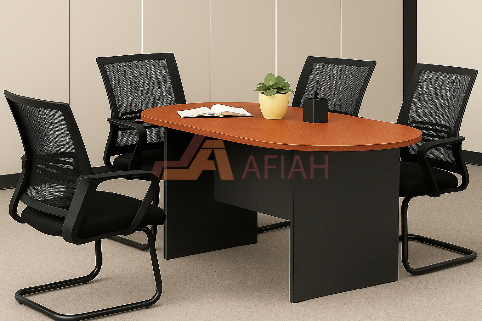 Oval Meeting Table, 2 Tone Colour (Model N36, N48)