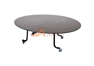 Double Foldable Heavy Duty Round Banquet Table (Epoxy Leg)