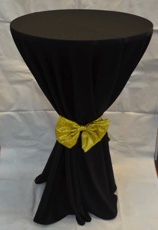 Table Cover with Ribbon Plain Polyester Fabric Model CH4
