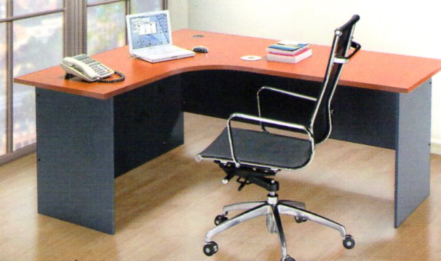 L Shape Table, 2 Tone Colour (Model E1515L, E1515R, E1815L, E1815R)