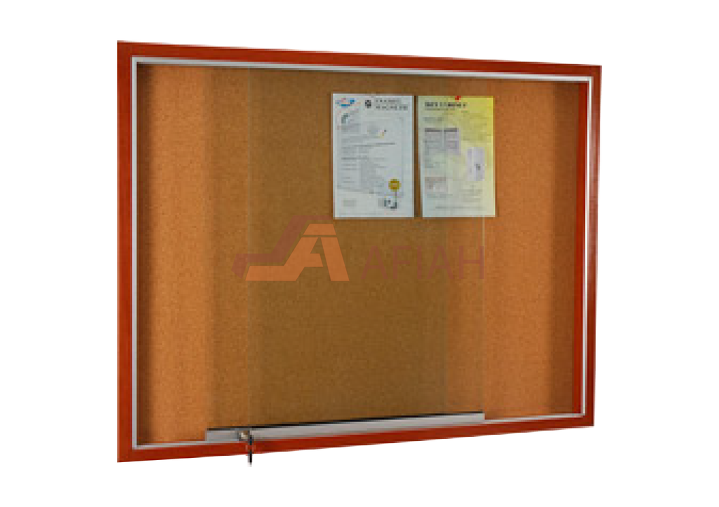 Notice Board Cabinet with Wooden Frame - Afia Manufacturing Sdn Bhd, Afiah Trading Company