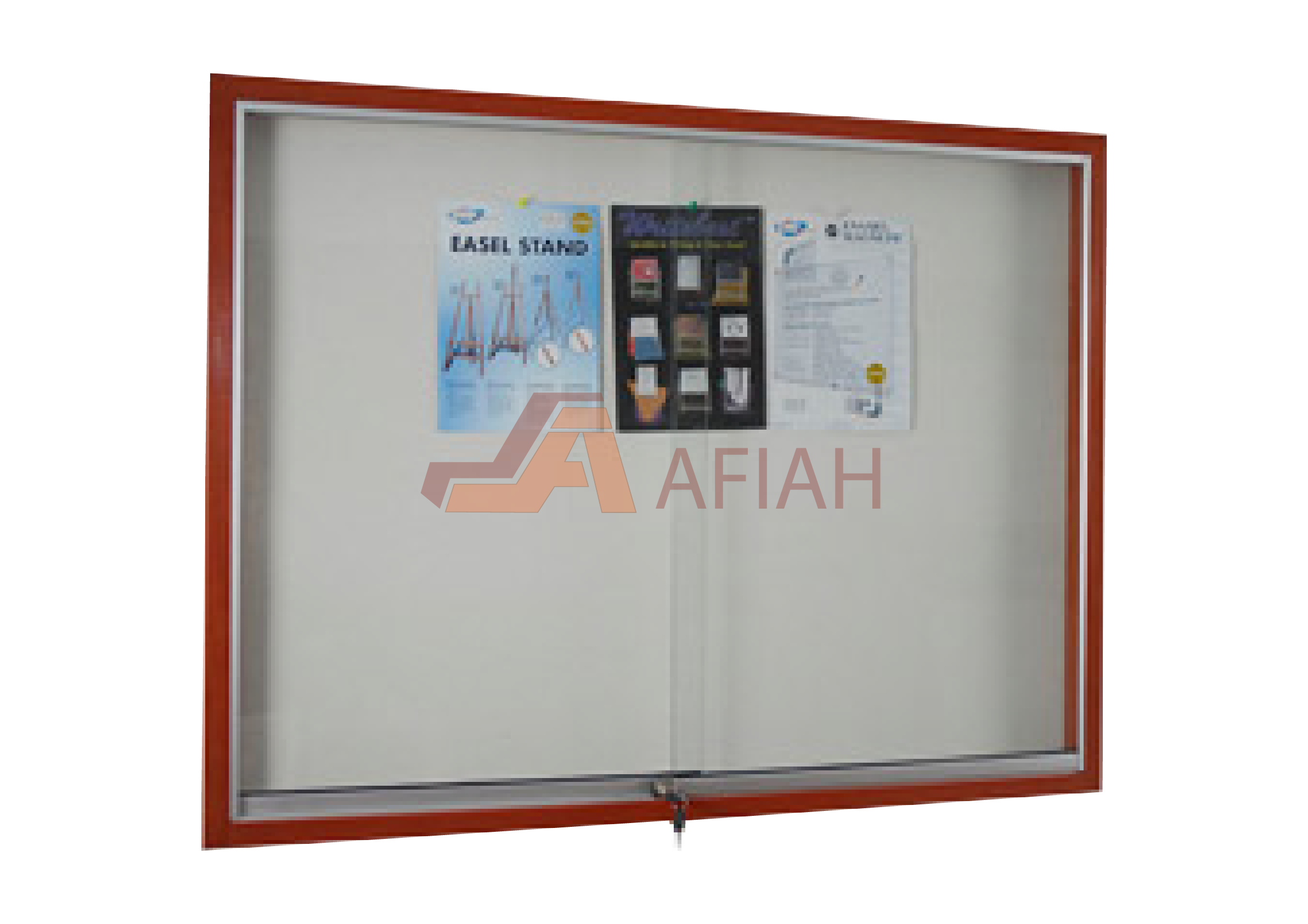 Notice Board Cabinet with Wooden Frame - Afia Manufacturing Sdn Bhd, Afiah Trading Company