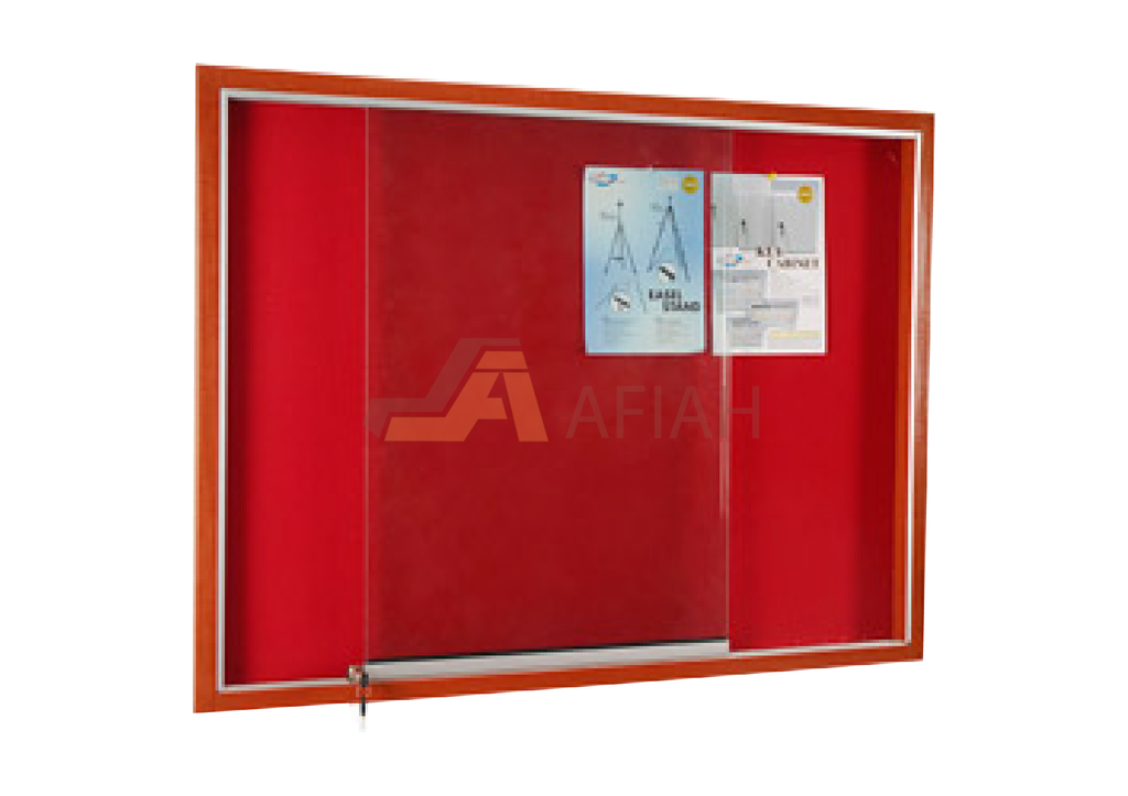 Notice Board Cabinet with Wooden Frame - Afia Manufacturing Sdn Bhd, Afiah Trading Company