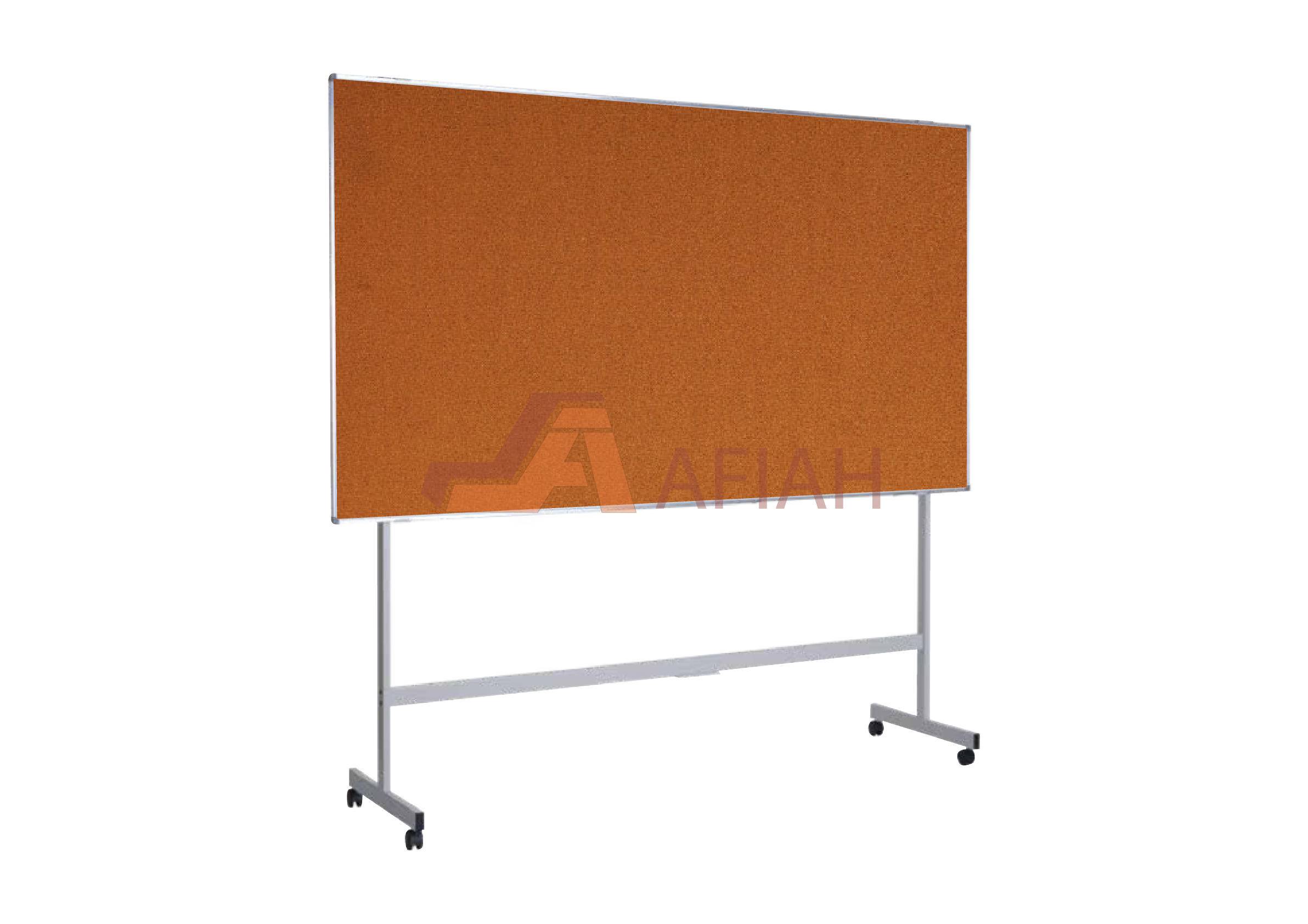 Cork Board Notice Board with Aluminium Frame & Mobile Stand (Model NB-AL-COB-S)