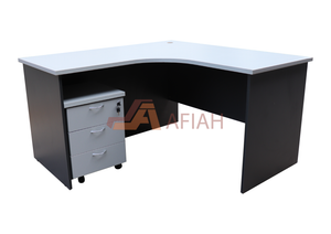 L Shape Table, 2 Tone Colour (Model E1515L, E1515R, E1815L, E1815R)