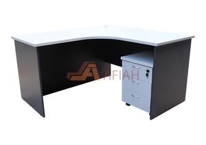 L Shape Table, 2 Tone Colour (Model E1515L, E1515R, E1815L, E1815R)