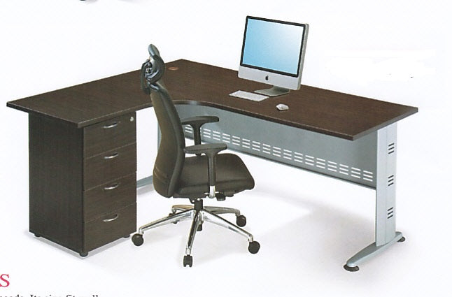 L Shape Table with Fixed Pedestal (Model TQ1815D)