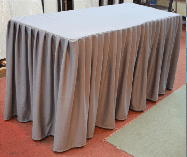 French Box Pleat Table Skirt
