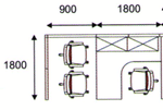 Workstation for 1 (Model WS1-V602A)