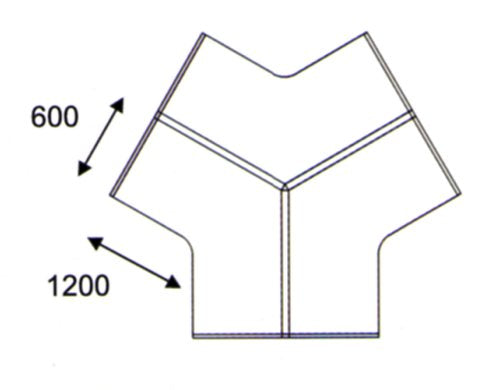 Workstation for 3 (Model WS3-V301A)