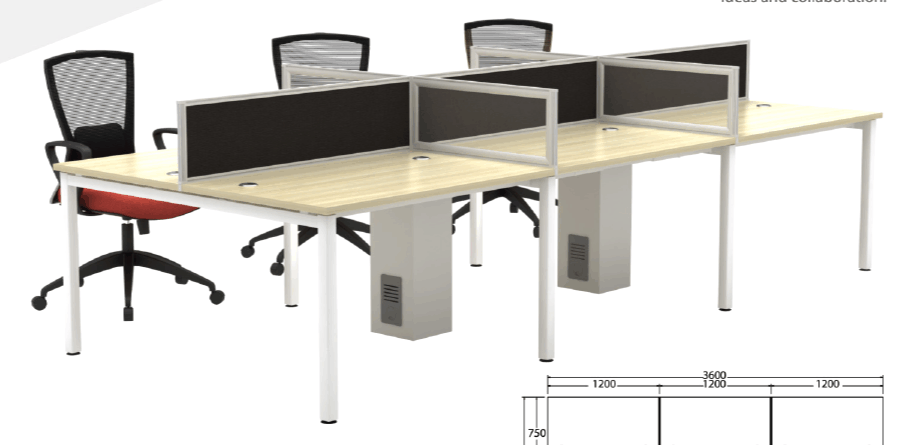 Workstation for 6 (Model WS4-TB-62)