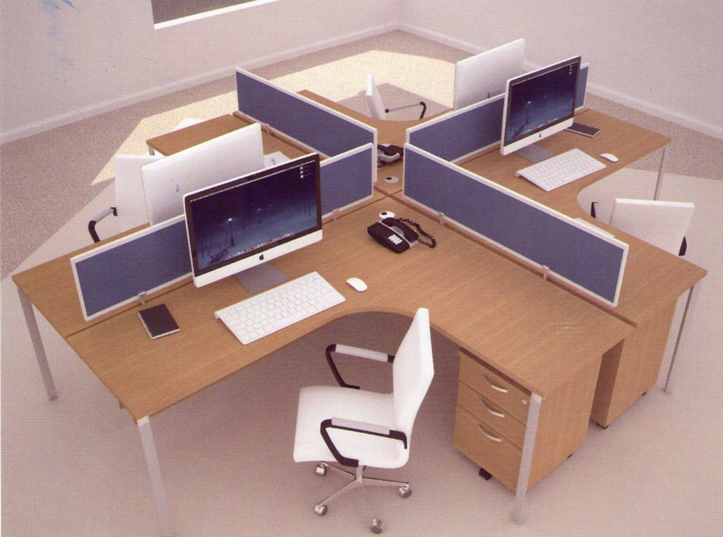 Workstation for 4 (Model WS4-V185D)