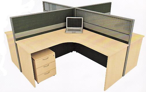 Workstation for 4 (Model WS4-V601B)