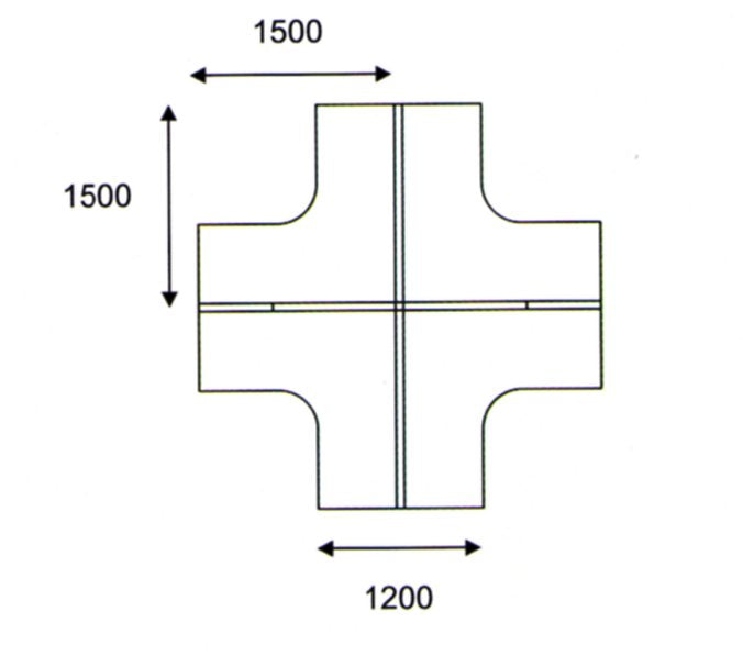 Workstation for 4 (Model WS4-V601B)